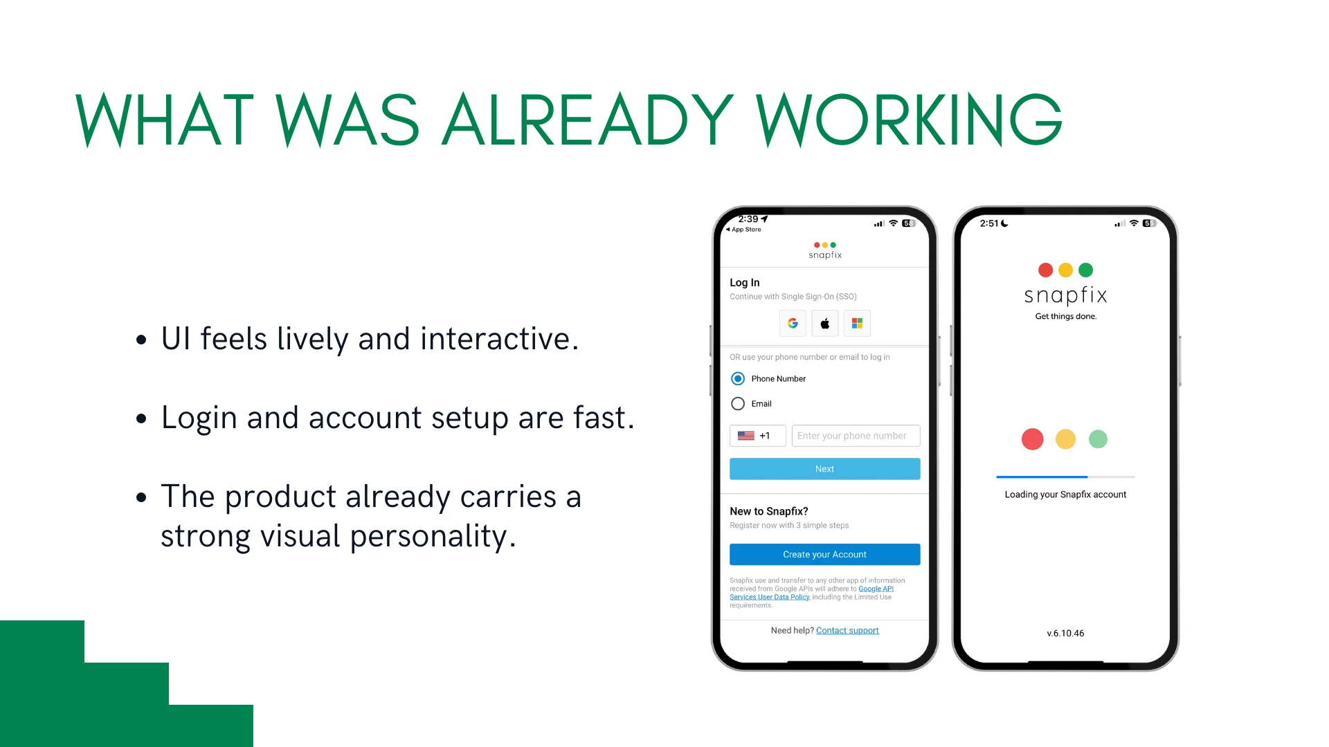 What was already working