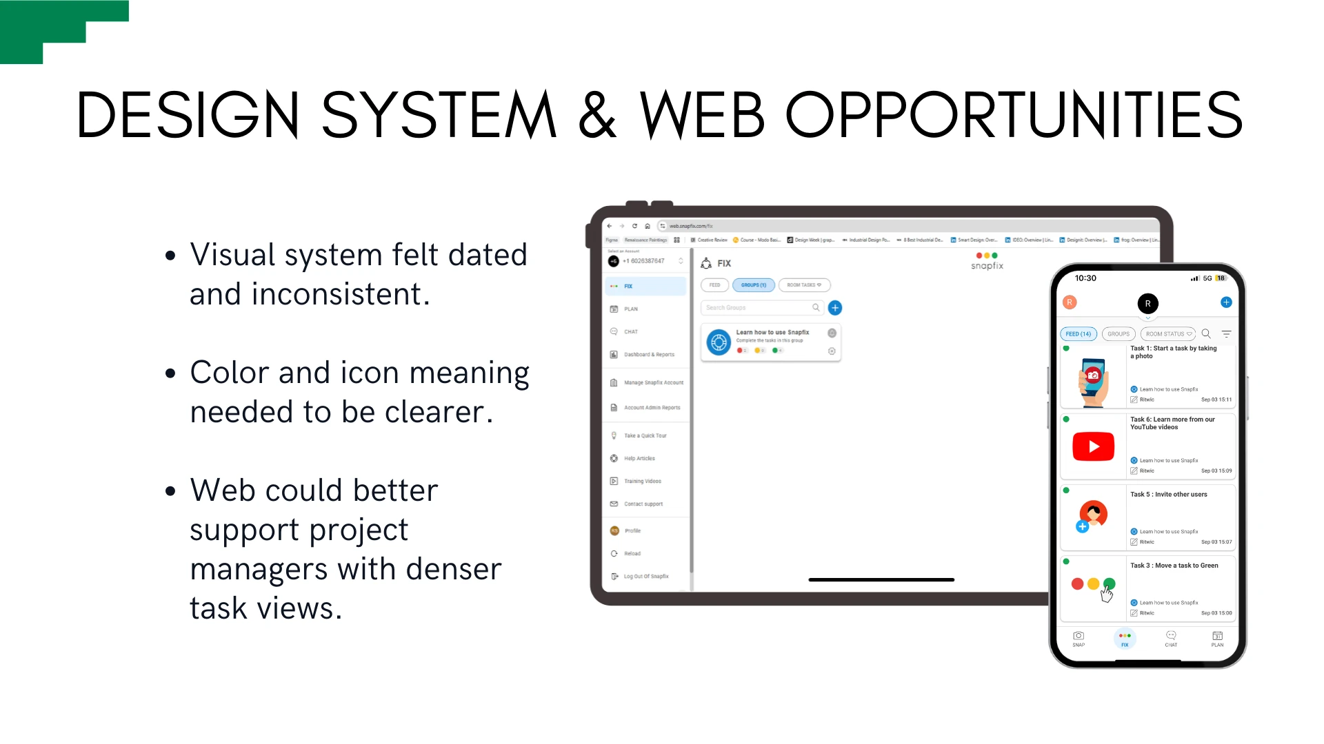 Design system & web opportunities