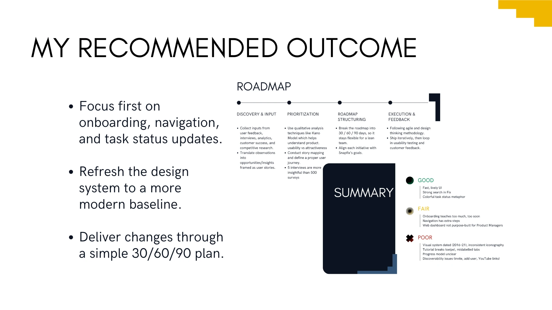 My recommended outcome