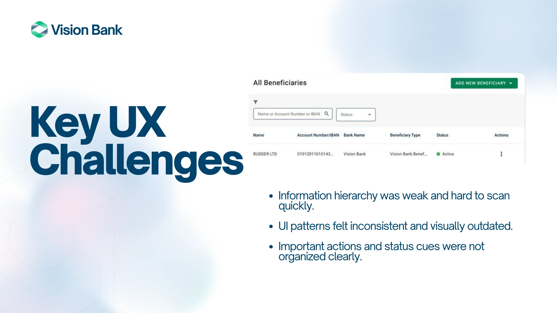 Key UX Challenges